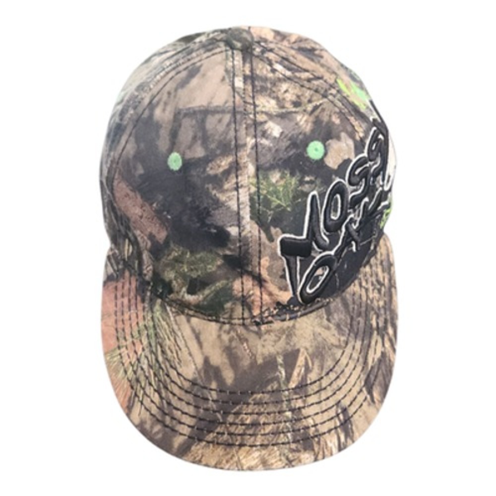 Mossy Oak Camo Stretch Fit Hat‎ Mens Green Deer Skull Embroidered Baseball Cap